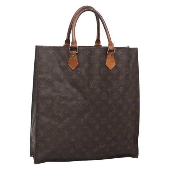 LOUIS VUITTON Monogram Sac Plat Hand Bag M51140 LV Auth 138697 - Picture 1 of 16